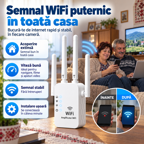 📡 Amplificator WiFi NetBoost™