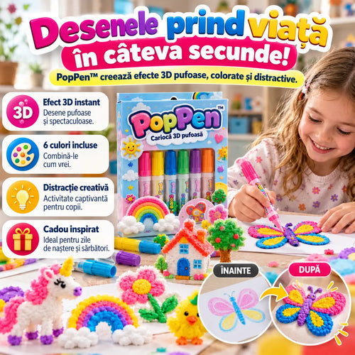🎨 Carioci 3D Pufoase MagicPuf™