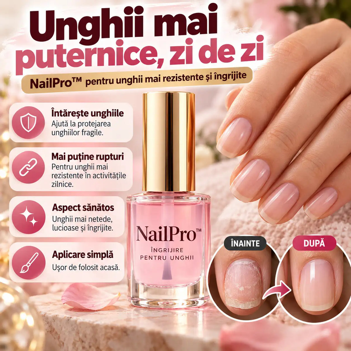 Gel Pentru Unghii Mai Puternice NailPro™